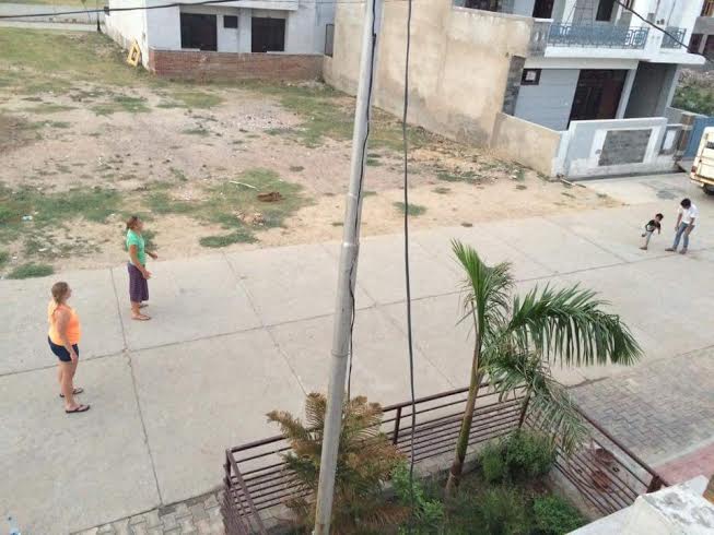 cricket with kids at sos